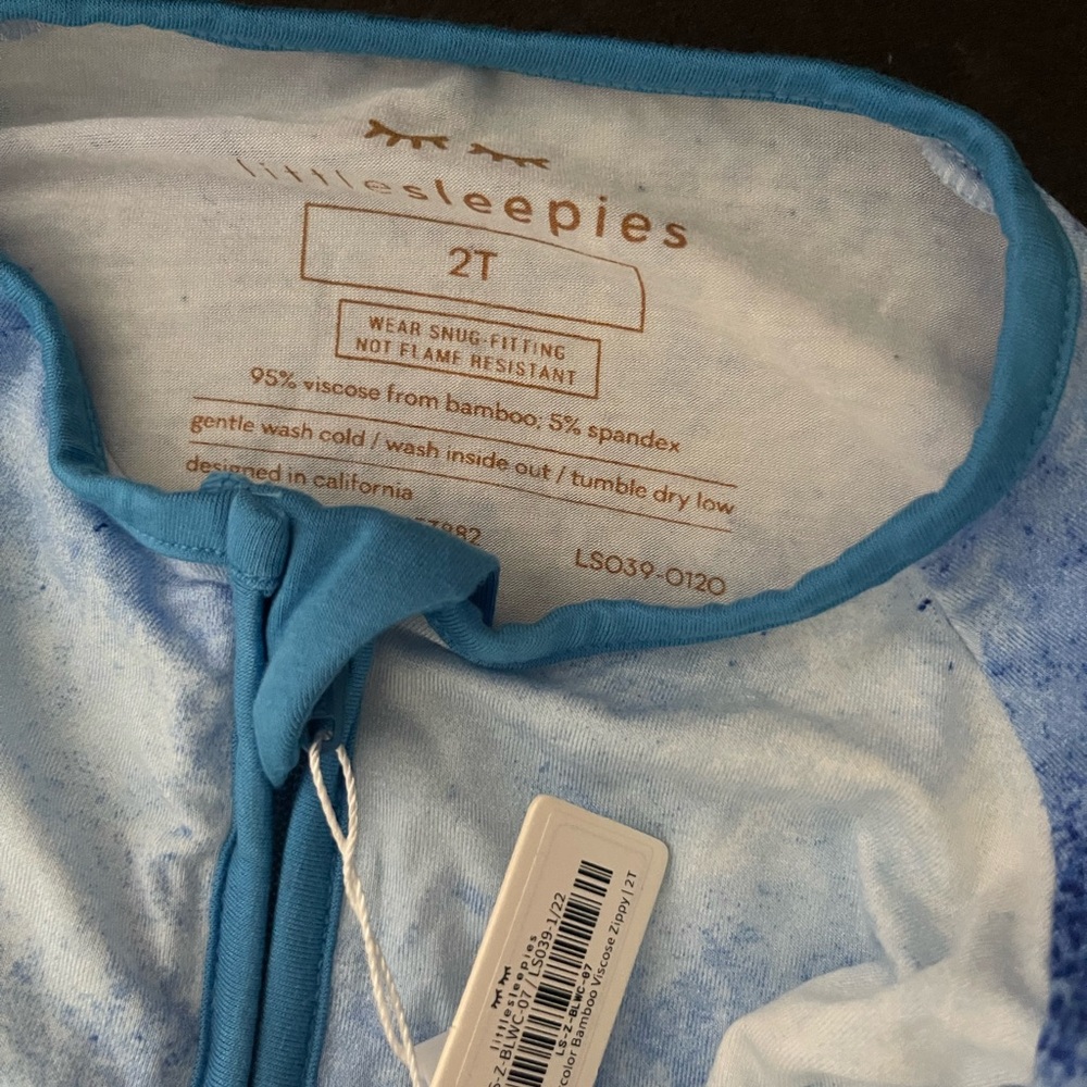 Little Sleepies Sky Blue Zip-Up Outfit